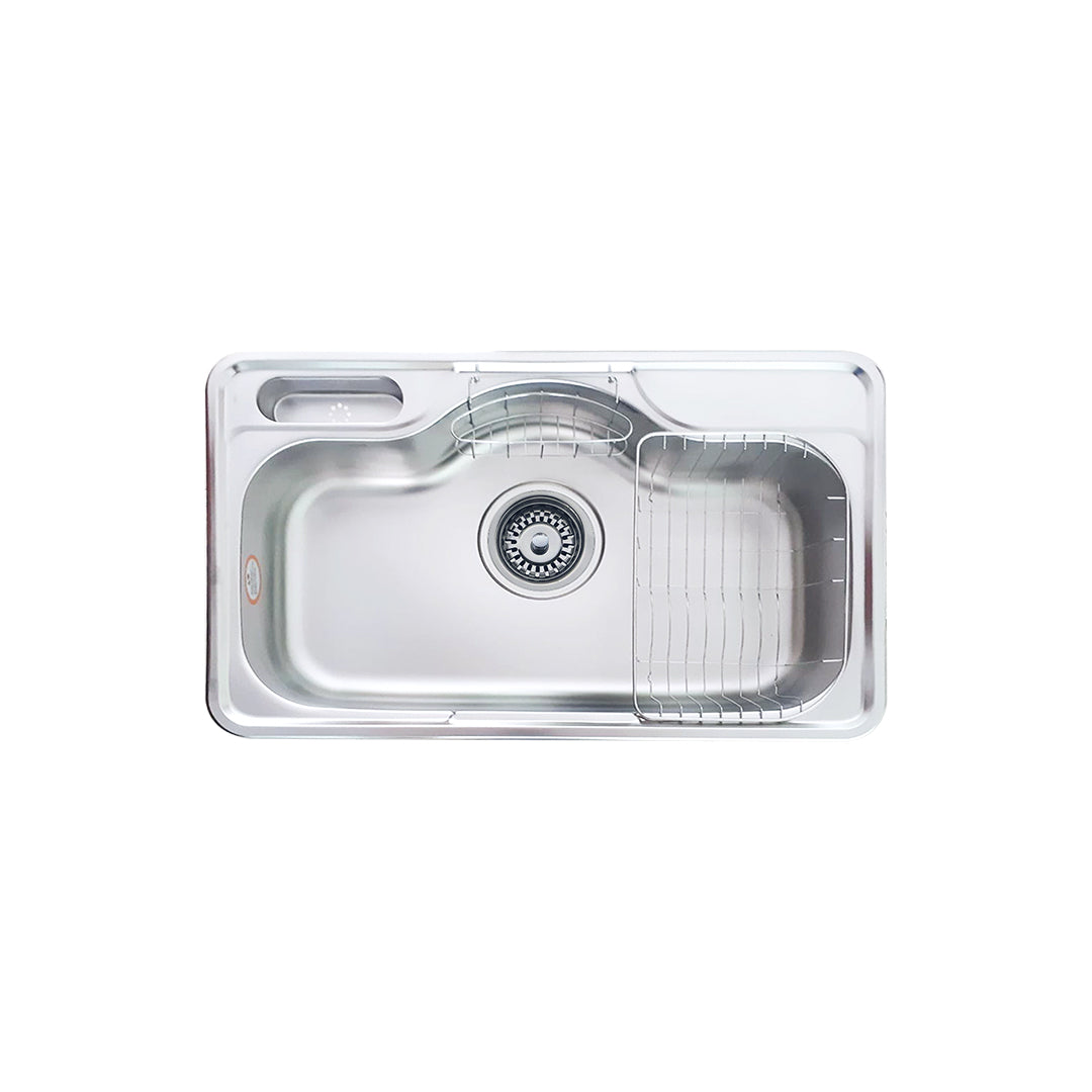 Sink single bowl , steel color