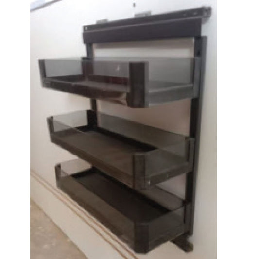 TEMPERED GLASS PULL OUT BASKET