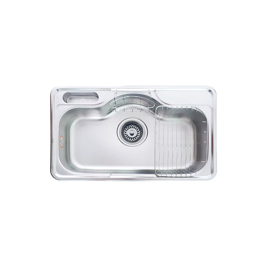 Sink single bowl , steel color