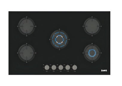 GAS HOB ON GLASS - 90CM