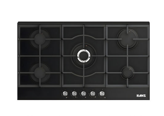 GAS HOB ON GLASS - 90 CM