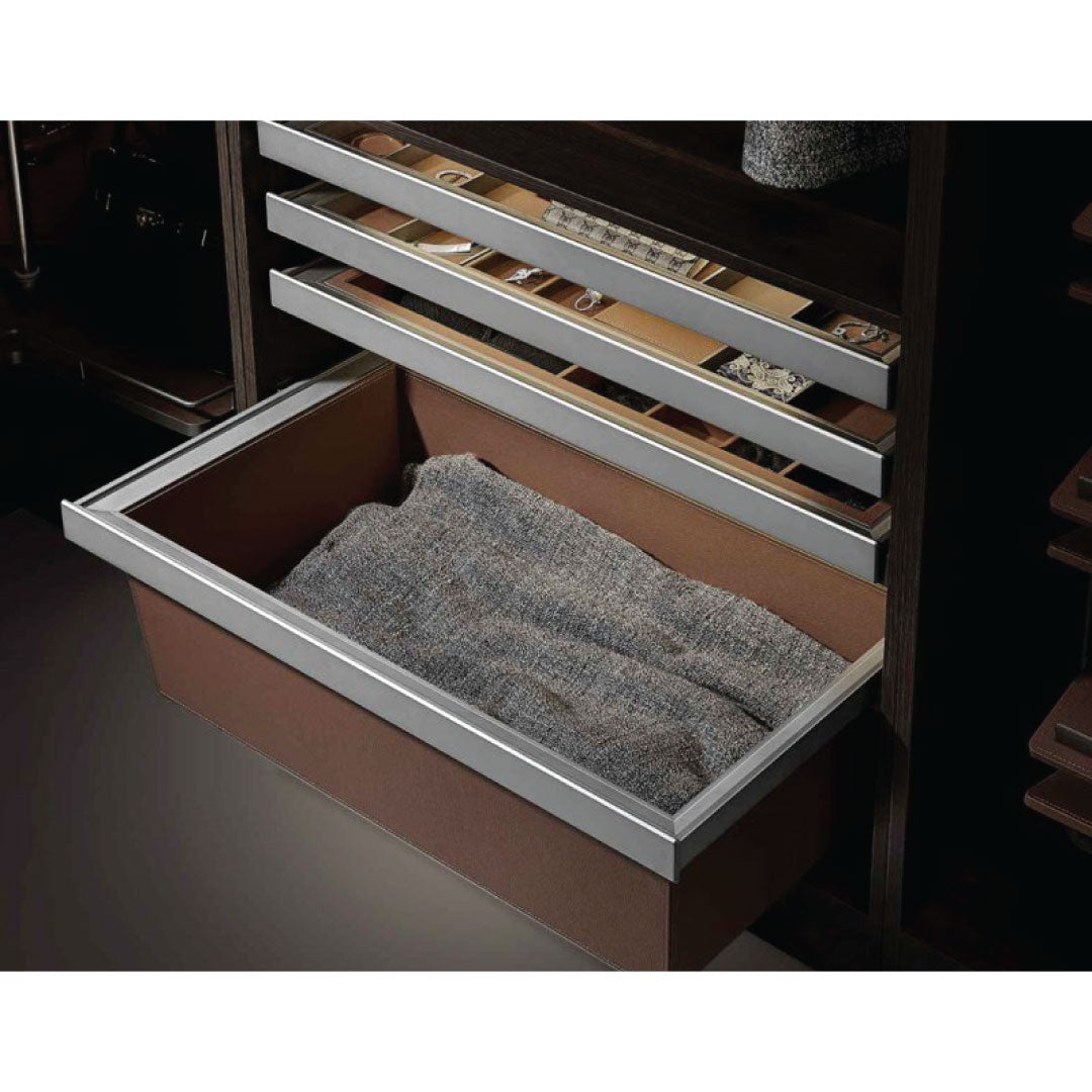 LEATHER CLOTHES BASKET