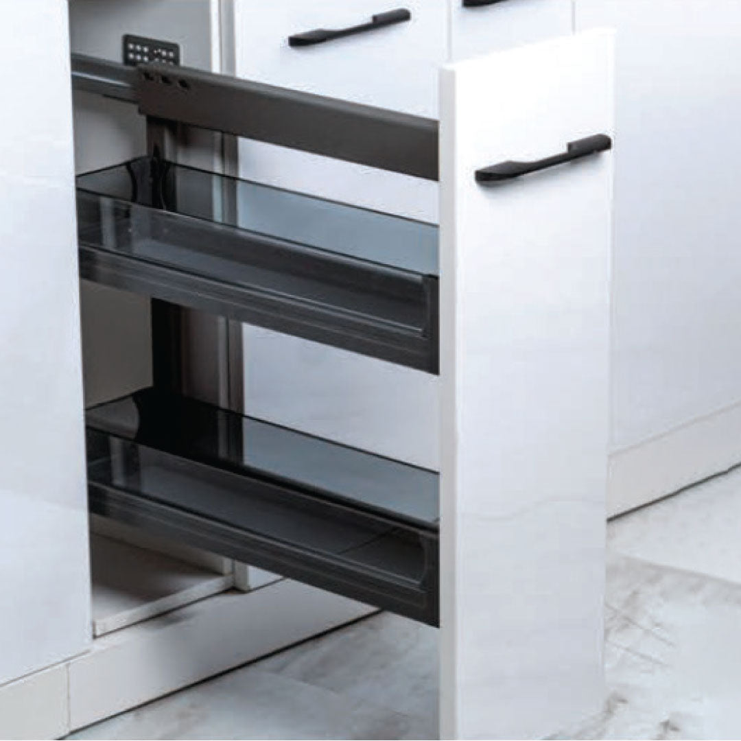TEMPERED GLASS PULL OUT BASKET