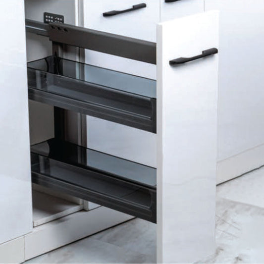 TEMPERED GLASS PULL OUT BASKET